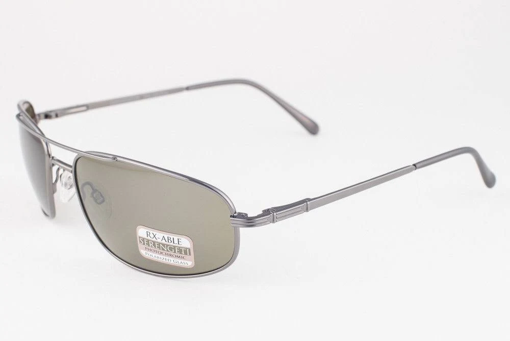 Serengeti Velocity Sunglasses (Shiny Gunmetal 555nm Polarized)