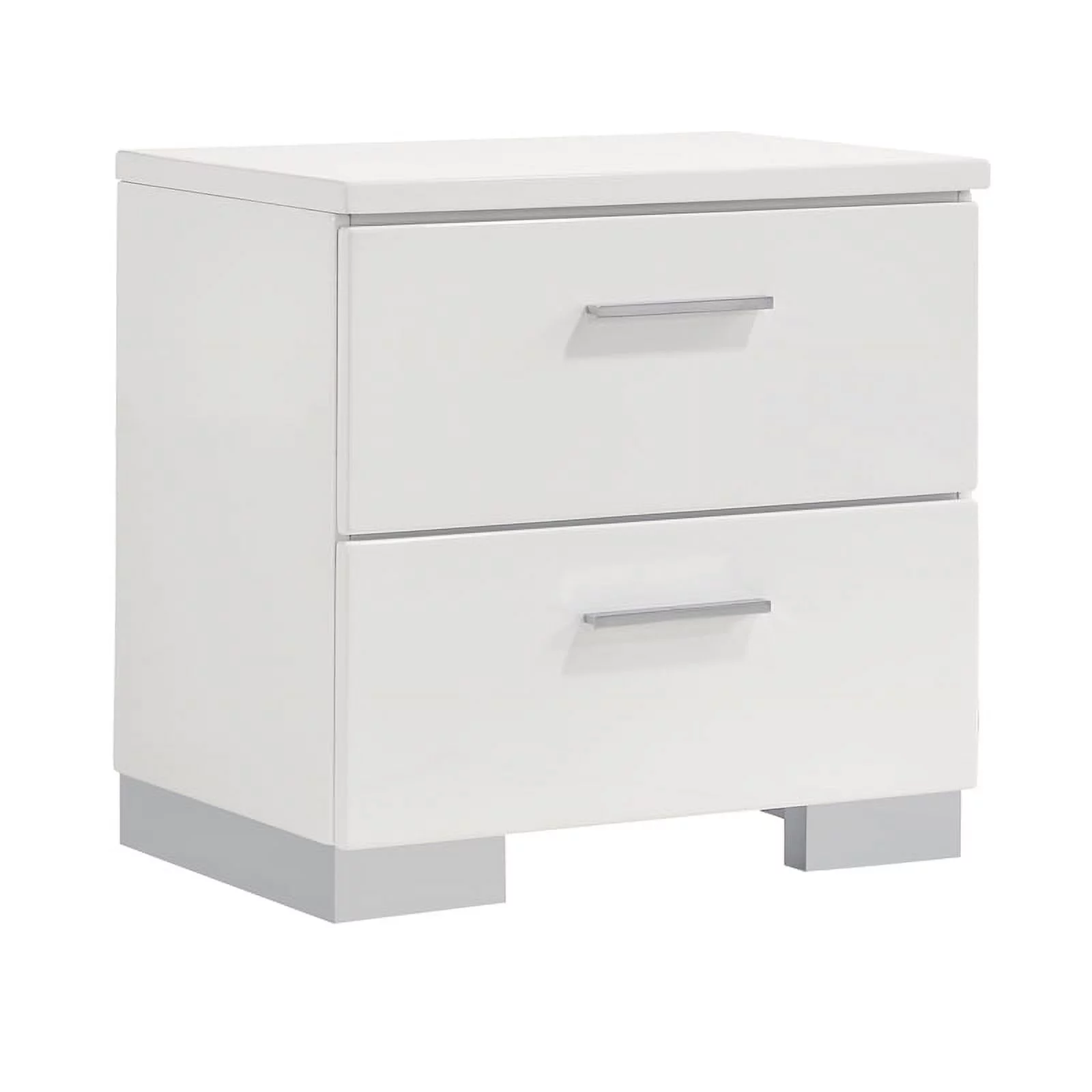 Jeremaine 4-piece Queen Bedroom Set Glossy White