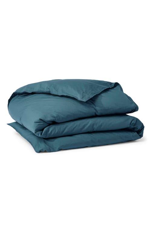 Coyuchi | Organic Crinkled Percale Duvet Cover King Aegean