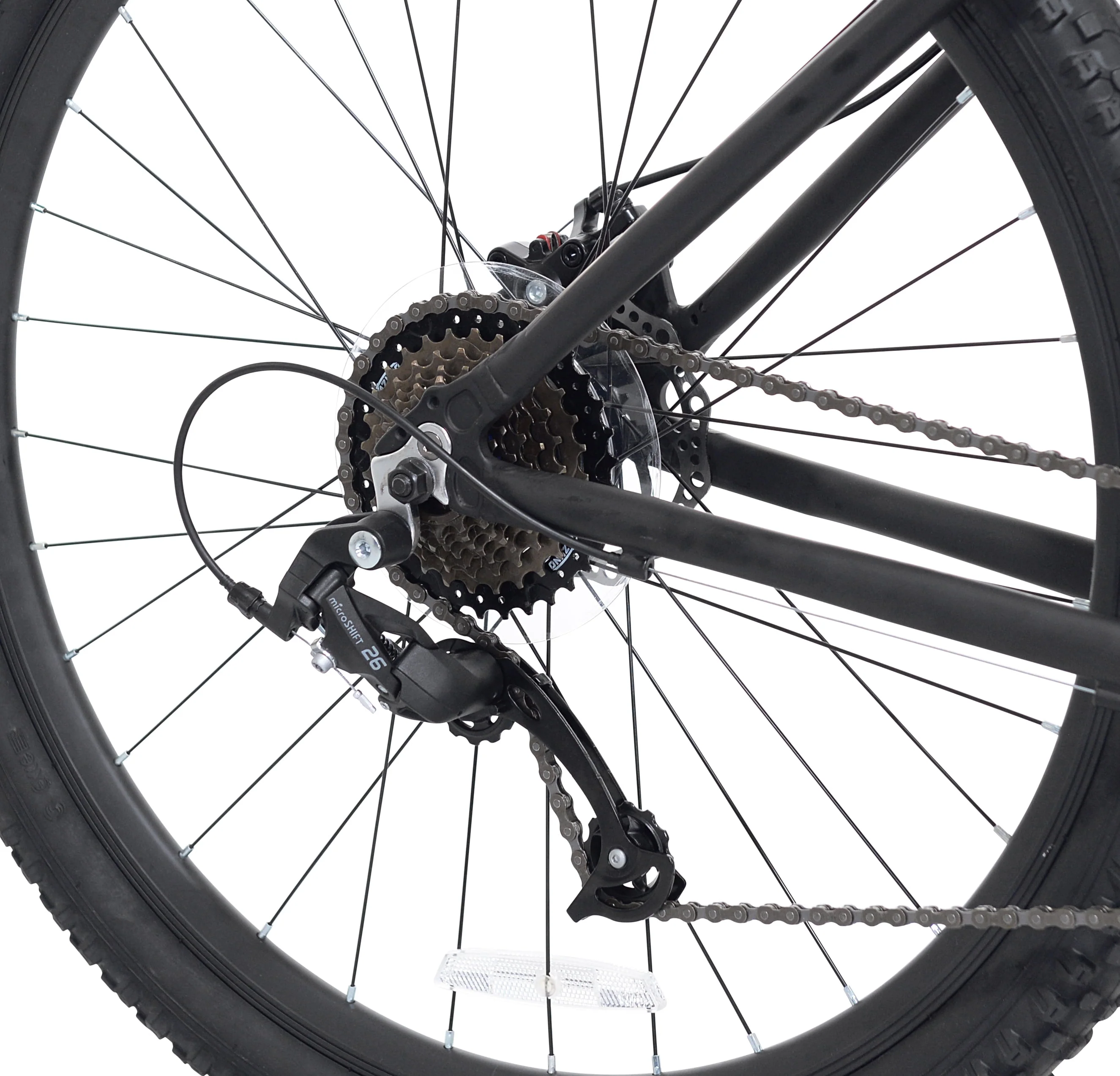 Ozark Trail 27.5 Vibe Mountain Bike, Medium Frame, Black, Adult, Unisex