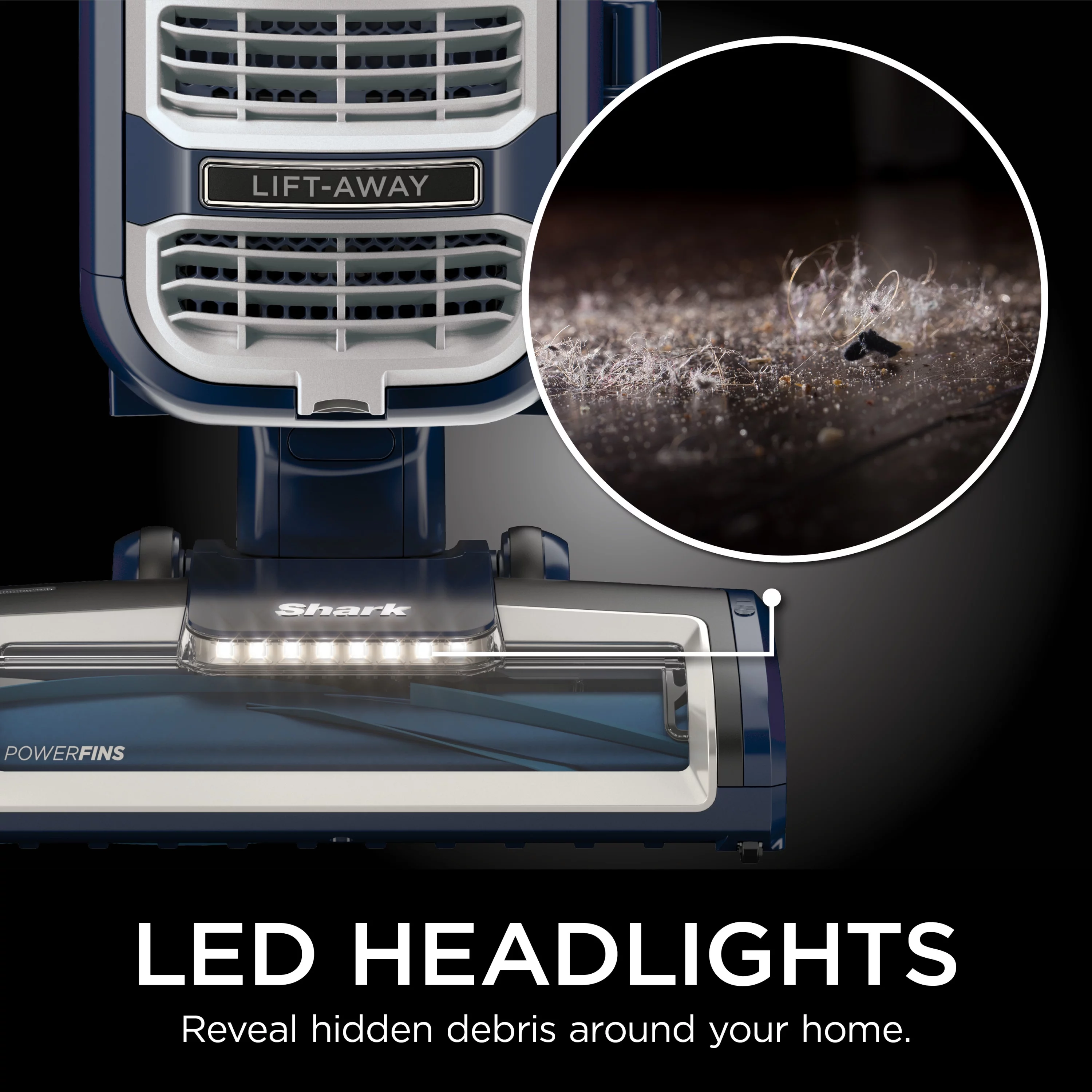 Shark® Rotator® Lift-Away® Upright Vacuum with PowerFins™ and Self-Cleaning Brushroll, ZD400