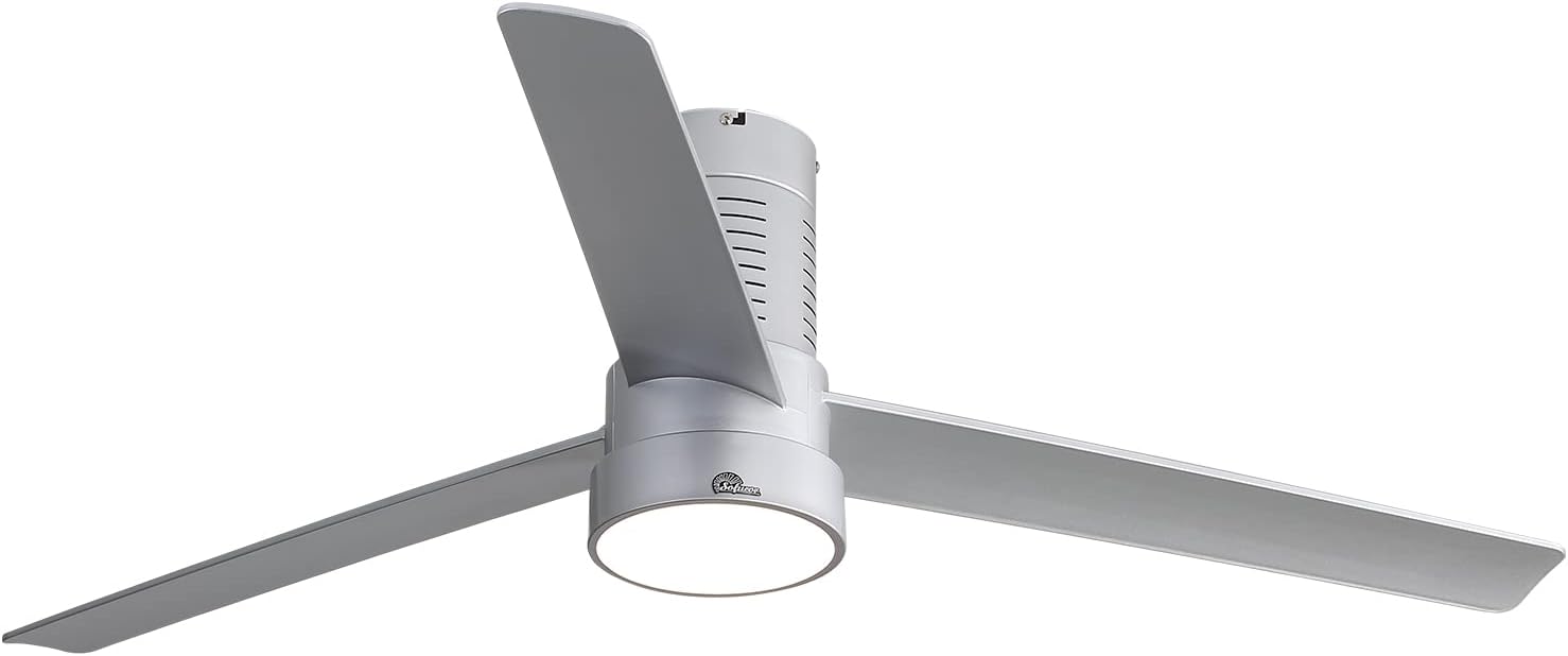 Sofucor Low Profile Ceiling Fan With Lights 3 Carved Wood Fan Blade Noiseless Reversible Motor Remote Control Flush Mount Ceiling Fan With Light