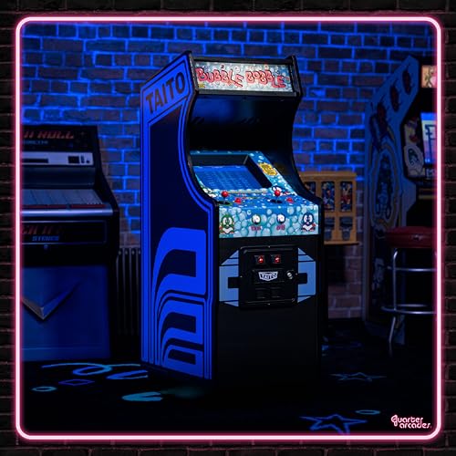 Numskull Quarter Arcades Teenage Mutant Ninja Turtles Collector's Edition Mini Arcade - 1/4 Scale Authentic Wooden Replica, Original ROM