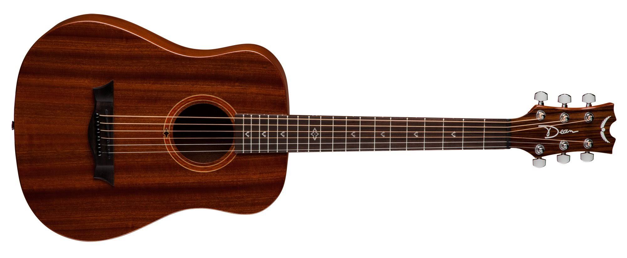 Dean Flight - Travel Edition guitar - acoustic - 3/4 size - top: mahogany - back: mahogany - satin natural - with case