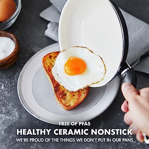 GreenPan Rio 16 Piece Cookware Pots and Pans Set, Hard Anodized Healthy Ceramic Nonstick PFAS-Free, Bakelite Handles, Frypans, Saucepan, Saute Pan