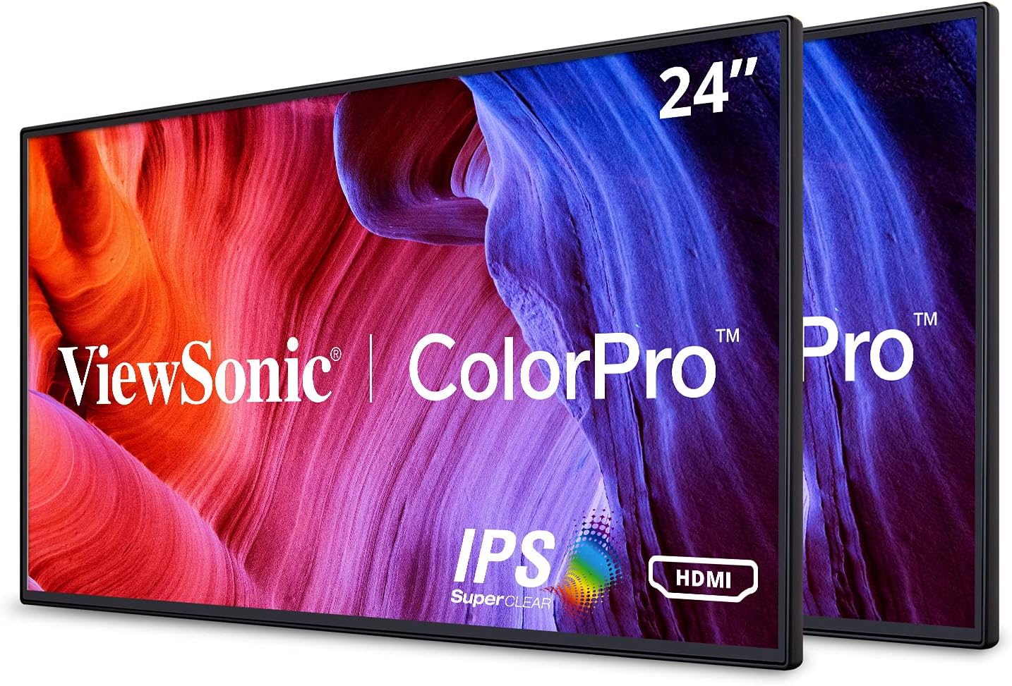 ViewSonic VP2468a 24-Inch Premium IPS 1080p Monitor with Advanced Ergonomics, ColorPro 100% sRGB Rec 709, 14-bit 3D LUT, Eye Care, 65W USB C, RJ45