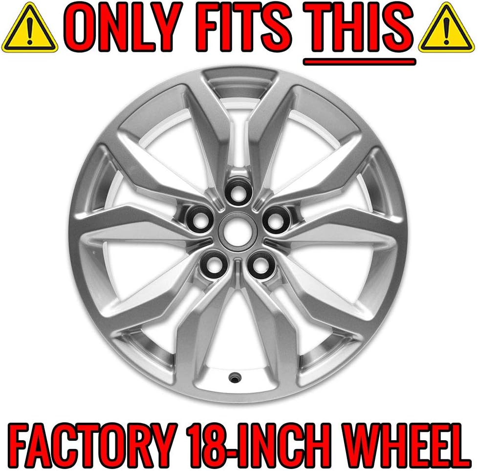 Auto Reflections Set of 4 18" 10 Spoke Wheel Skins for Chevy Impala 2016-2019 - Gloss Black