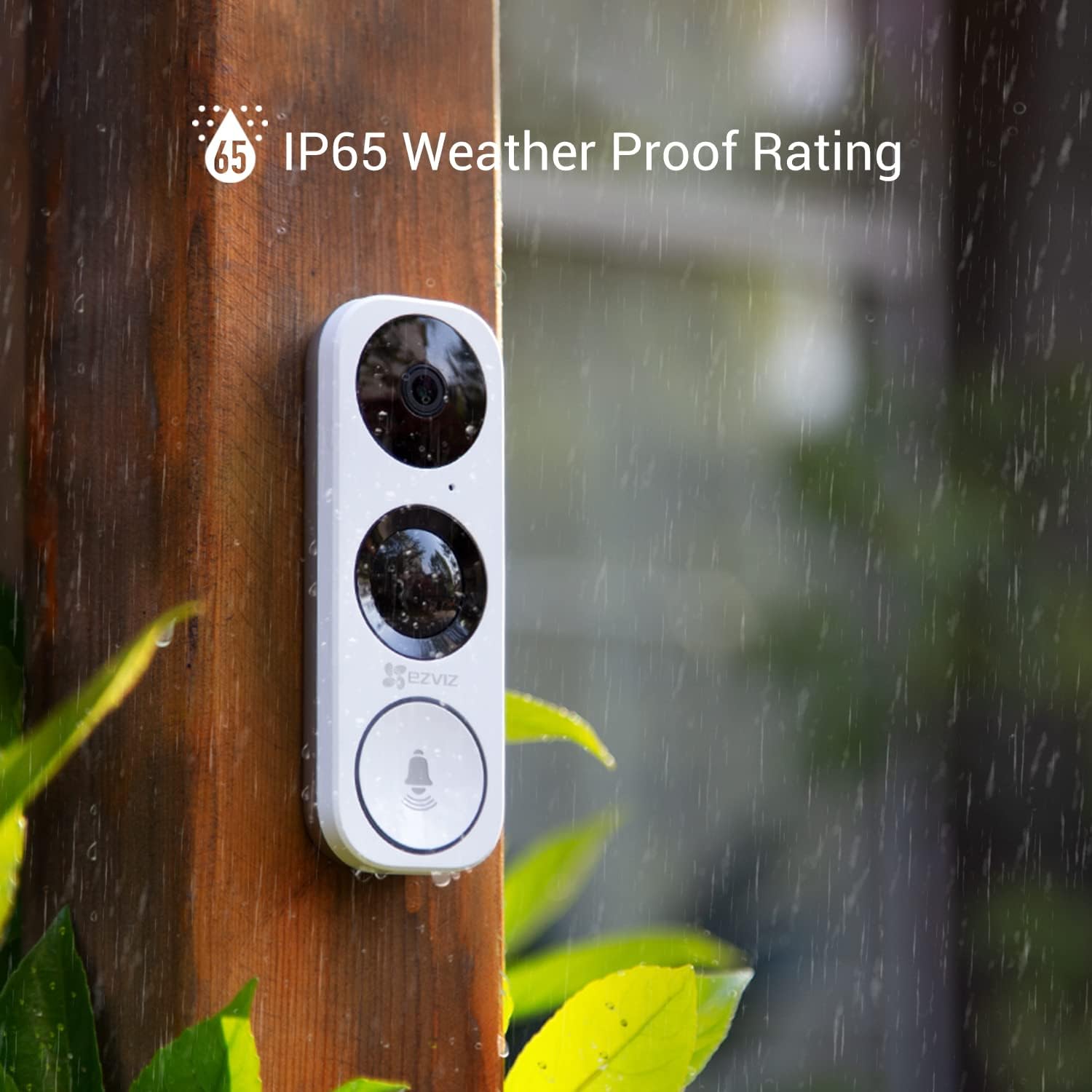 EZVIZ Doorbell Camera, Wired WiFi Video Doorbell, Night Vision, Two-Way Talk, PIR Motion Detection, Weather Proof