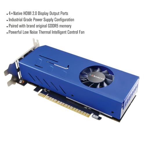 GTX 750 Ti 4GB Graphics Card GDDR5 Dual Slot 4HDMI Monitor Video Card 128-Bit PCIe Bus Powered