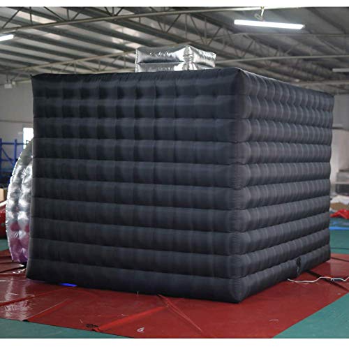 SAYOK Inflatable Party Tent Inflatable Nightclub White Inflatable Camera Photo Booth Enclosure Inflatable Cube Tent for Event, Show, Exhibition, Bars