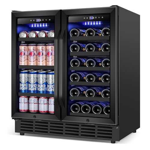 Cigar Electric Humidor, 35L 250 Counts Large Capacity Thermostatic Electric Cigar Cooler Cabinet with Digital LED Screen, Safety Lock