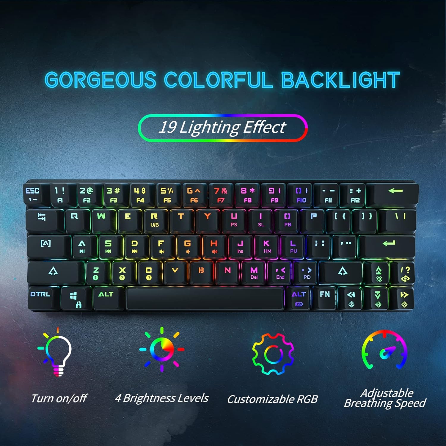 DIERYA DK63 60% Keyboard with Dedicated Arrow Keys