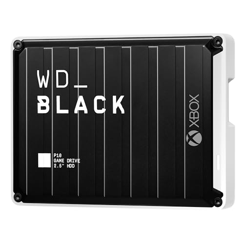 WD_BLACK 5TB P10 Game Drive, Portable External Hard Drive, Works with Playstation, Xbox, & PC - WDBA3A0050BBK-WESN