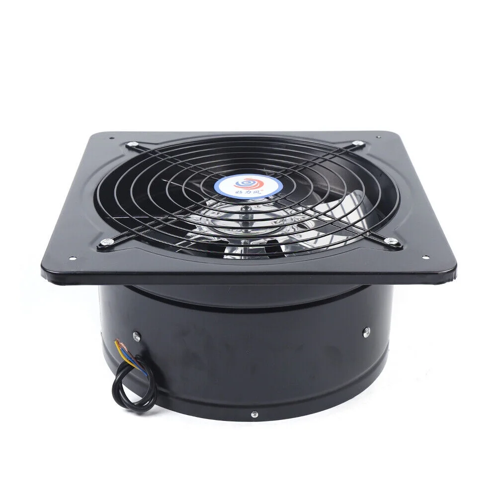 Oukaning 12" Exhaust Fan Blower Ventilation Extractor Air Blower Fan Wall Mounted 125W