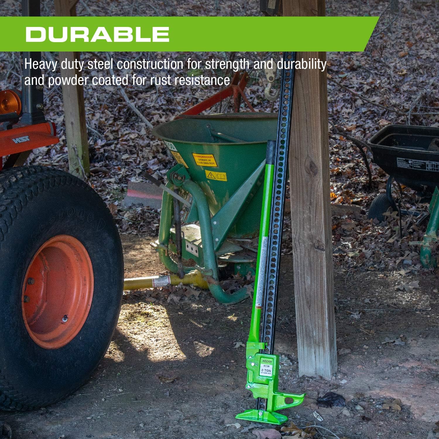 Arcan 60-Inch Heavy Duty Farm Jack with Ratcheting Design (ALFJ60)