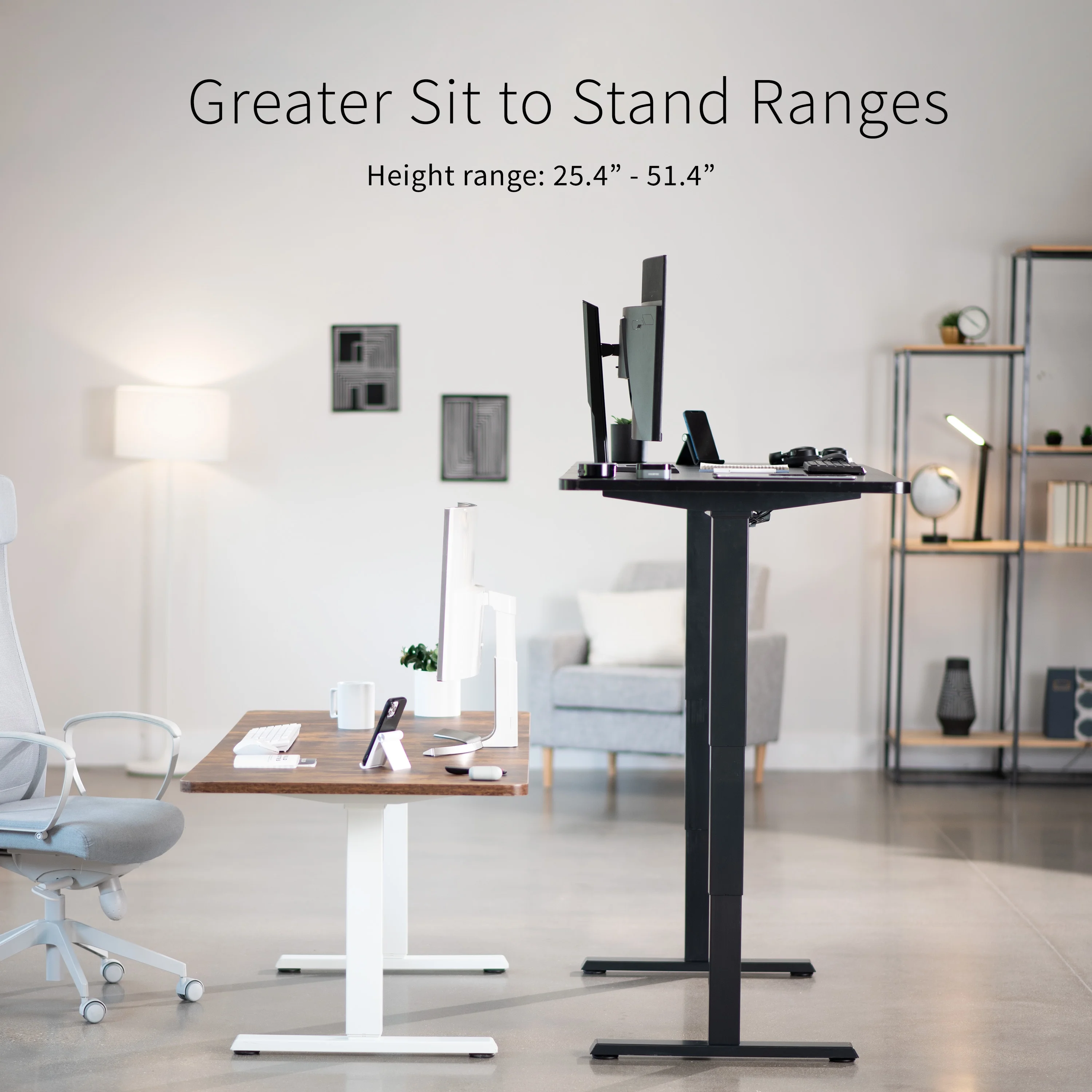 VIVO Electric 71&rdquo;x36&rdquo; Stand Up Desk, Rustic Vintage Brown Table Top, Black Frame