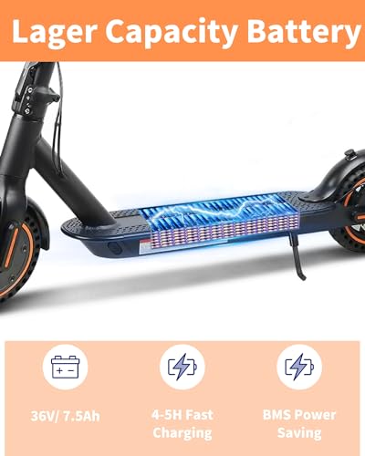 Electric Scooter for Adults, Powerful 500W/1500W Peak Motor, 8.5"/10" Tires, Max 21/28/35 Miles Long Range, Top Speed 19/21/25 MPH, APP
