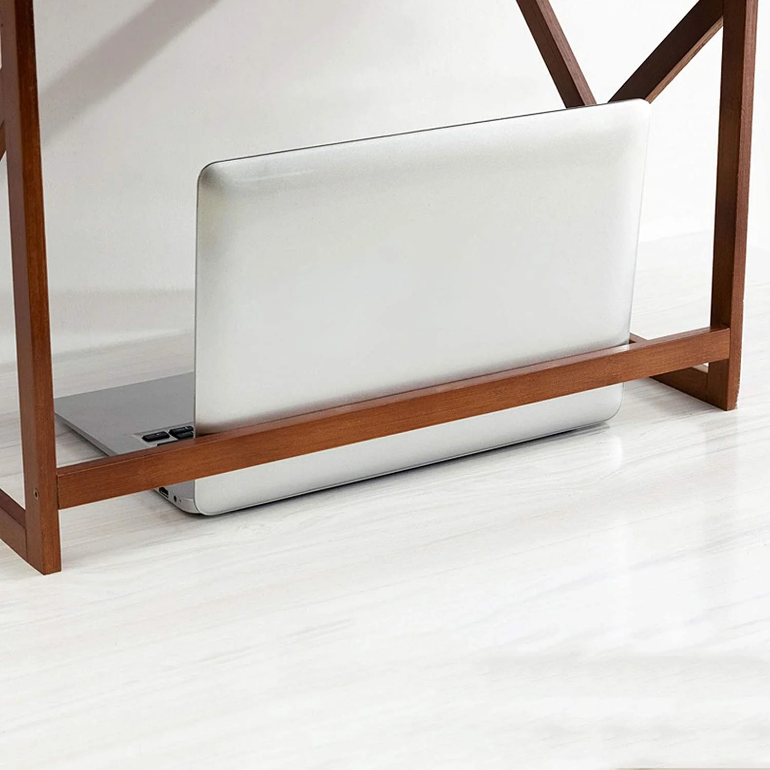 HOOMHIBIU Bookshelf for Bedroom Desktop Bookcase Desktop Double Layer Bookshel Display Rack Large-Capacity Desk Organizer  for Office  Study