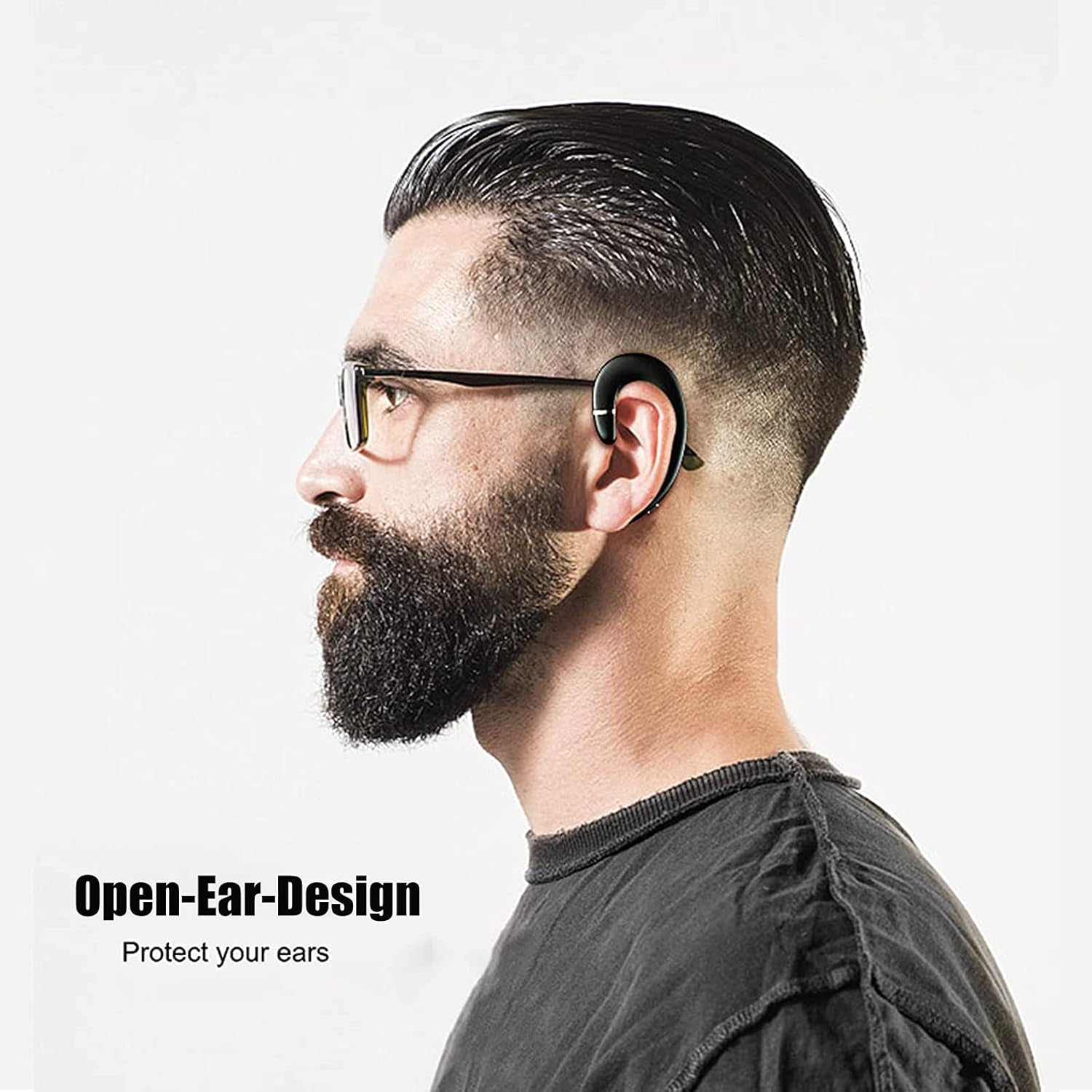 Air Conduction Headphones Open Ear Headphones Wireless Headphones Bluetooth Earphones Wireless Noise Cancelling with Microphone