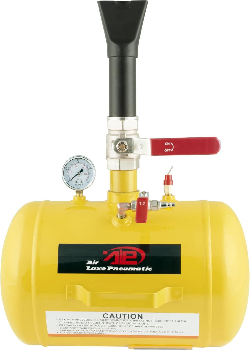 Neiko 30007L Tooluxe® Air Tire Bead Seater, 5-Gallon Capacity, 87-116 PSI Operating Pressure