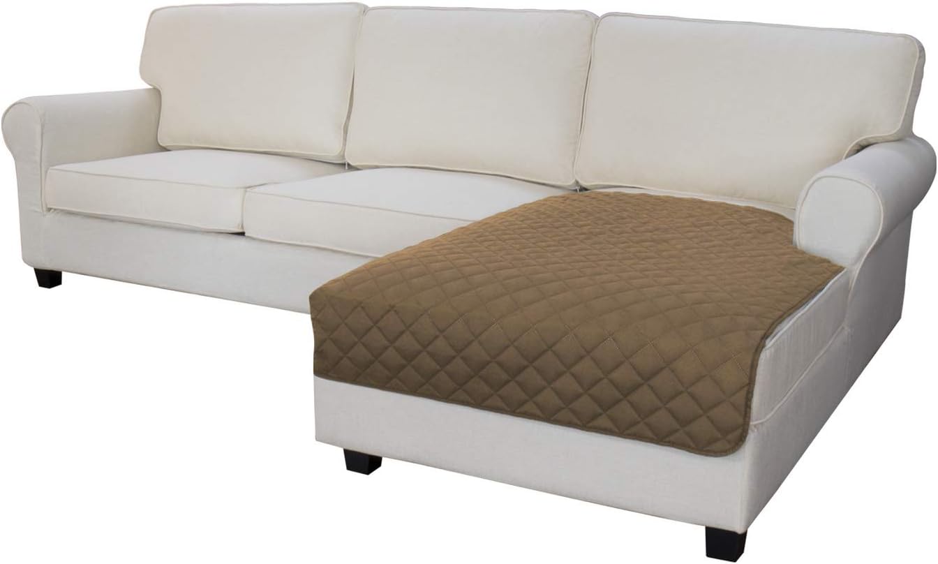 Easy-Going Sofa Slipcover L Shape Sofa Cover Sectional Couch Cover Chaise Lounge Slip Cover Reversible Sofa Cover Furniture Protector Cover for Pets