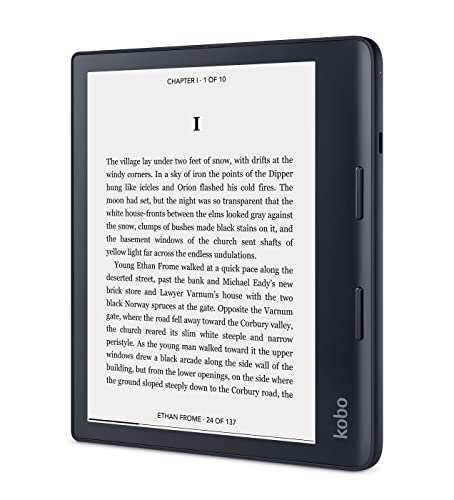 Kobo Sage | eReader | 8” HD Glare Free Touchscreen | Waterproof | Adjustable Brightness and Color Temperature | Blue Light Reduction | Bluetooth |