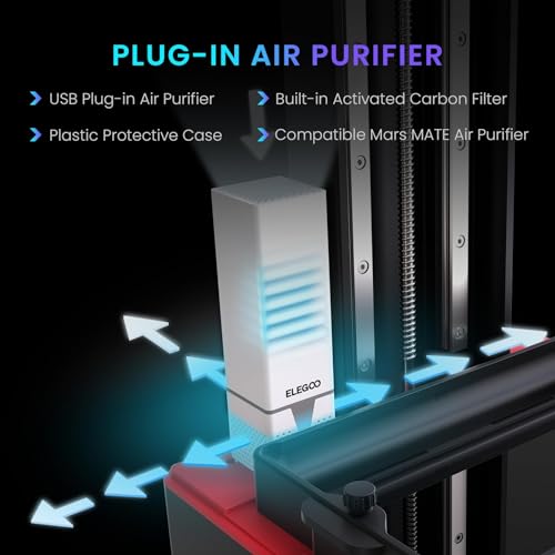 ELEGOO Saturn 4 Ultra 16K Resin 3D Printer with 10" 16K Mono LCD and Flip-up Lid, Smart Tank Heating at 30 ｰC, 150mm/h High Speed Printing