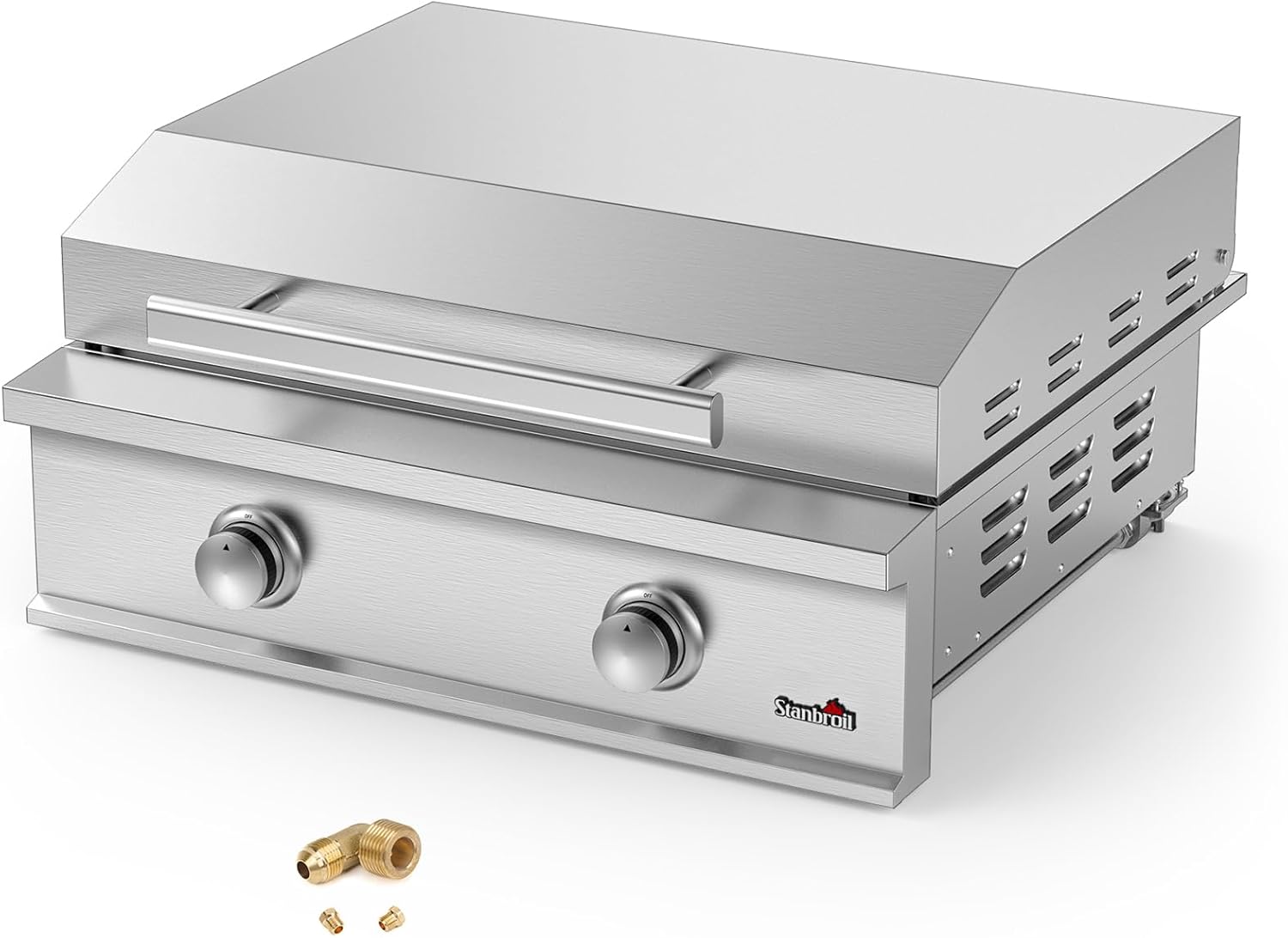 Stanbroil 28-Inch Premium Built-In Natural Gas Griddle for Outdoor Kitchen Grill