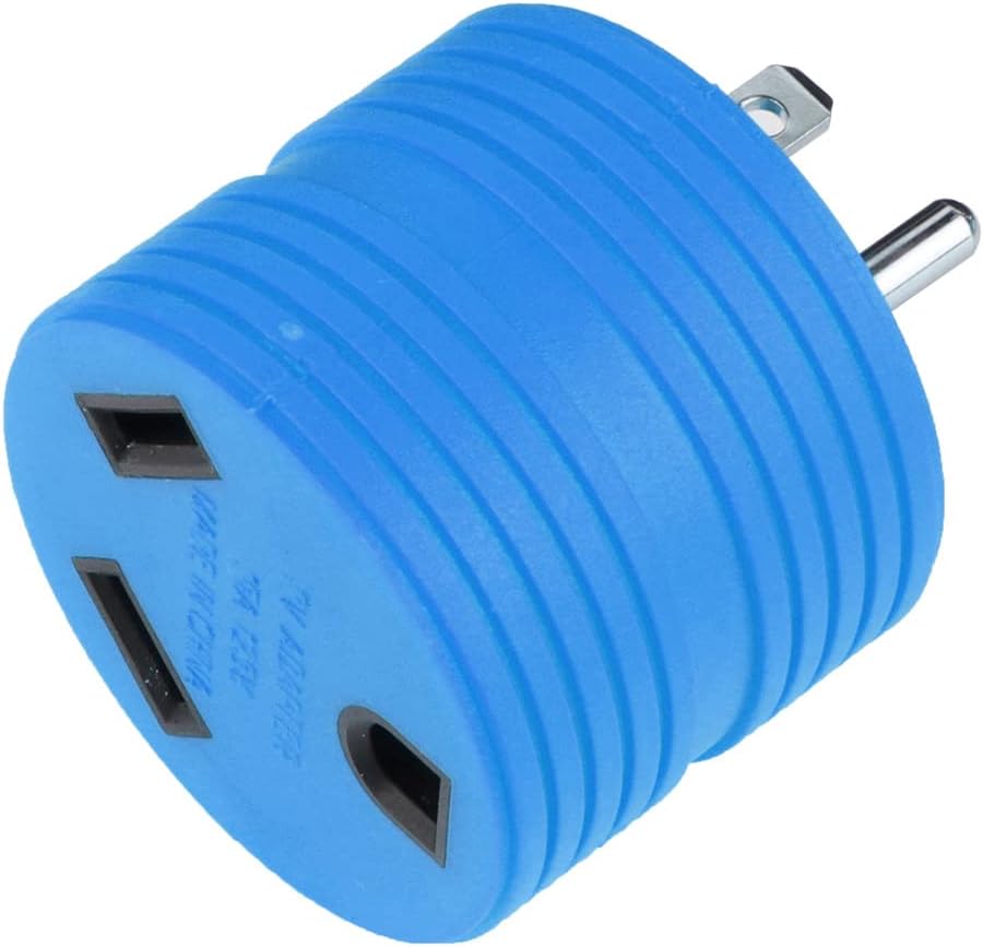SCITOO RV Cord 50 Feet 30 Amp RV Extension Cord, Heavy Duty STW 10AWG 3 Wire with LED Power Indicator, Free 30A Female to 15A Male Adaptor