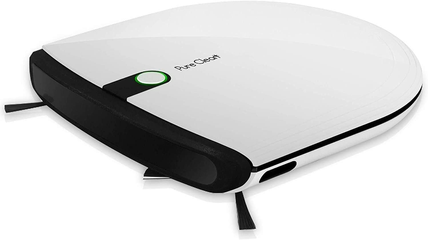 PURE CLEAN Robot Vacuum Cleaner - Low Profile Cleans Pet Hair Under Furniture - Automatic Robo Charge Dock