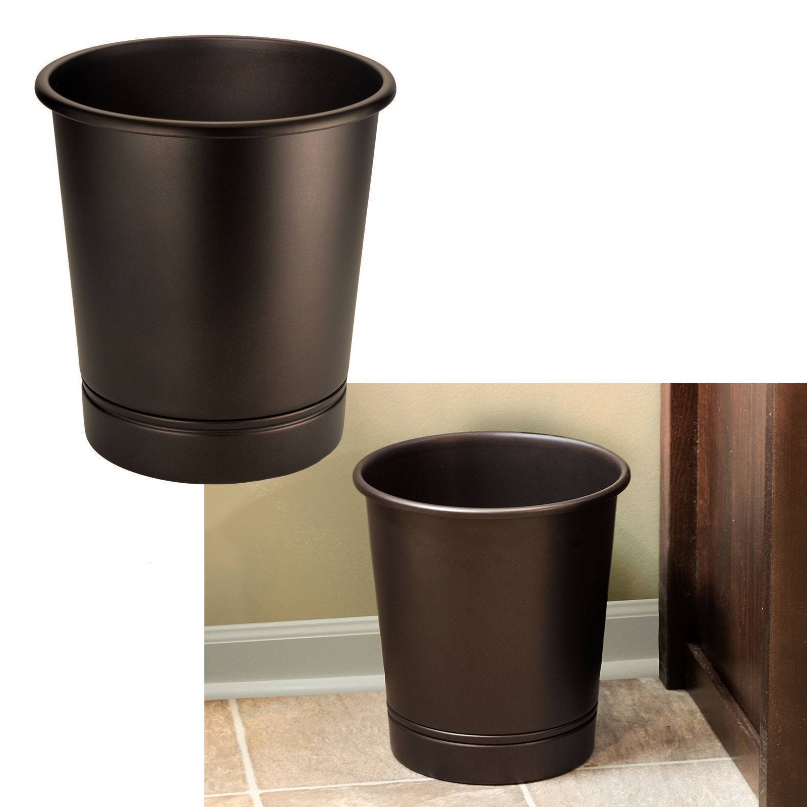Interdesign 76585 York Waste Can, Bronze Metal