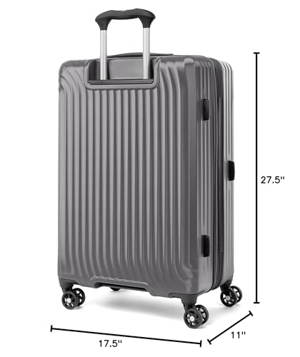 Travelpro Maxlite Air Hardside Expandable Carry on Luggage, 8 Spinner Wheels, Lightweight Hard Shell Polycarbonate Suitcase, Shadow Grey