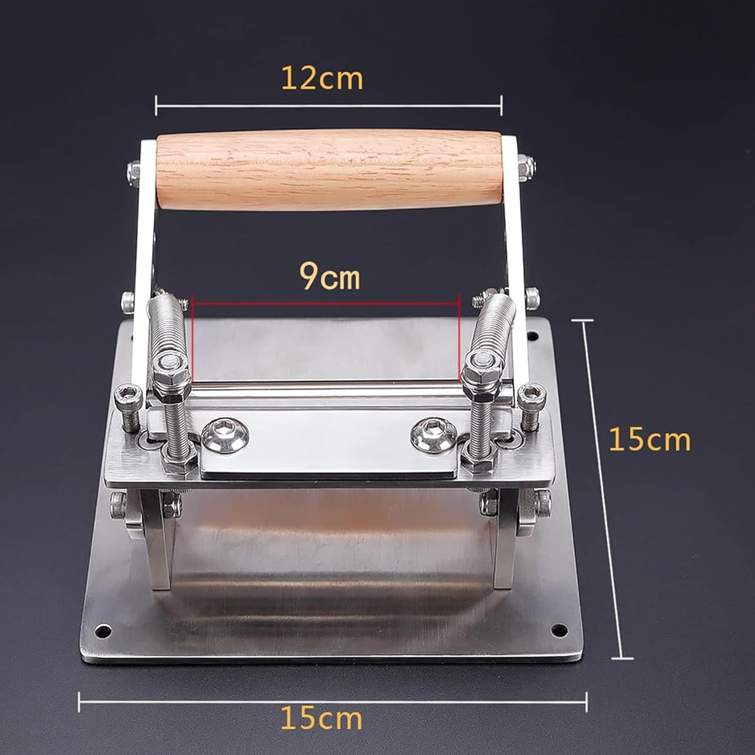 Leather Skiver Machine with 4 Screw, Manual Leather Splitter Peeling Paring Machine, Leather Skiving Tools for Vegetable Tanned Leather