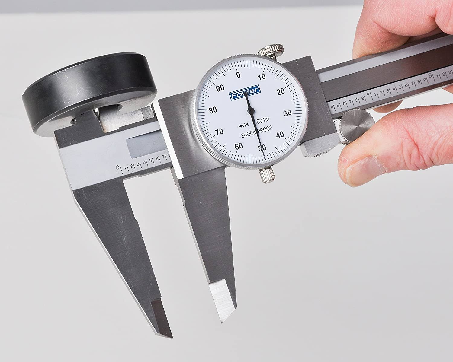 Fowler 52-008-712-0 12 inch Shockproof Dial Caliper - White