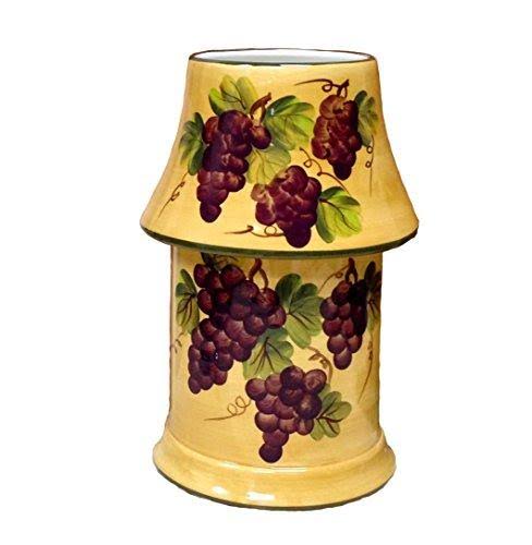4pc Ceramic Canister Set Tuscany Grape