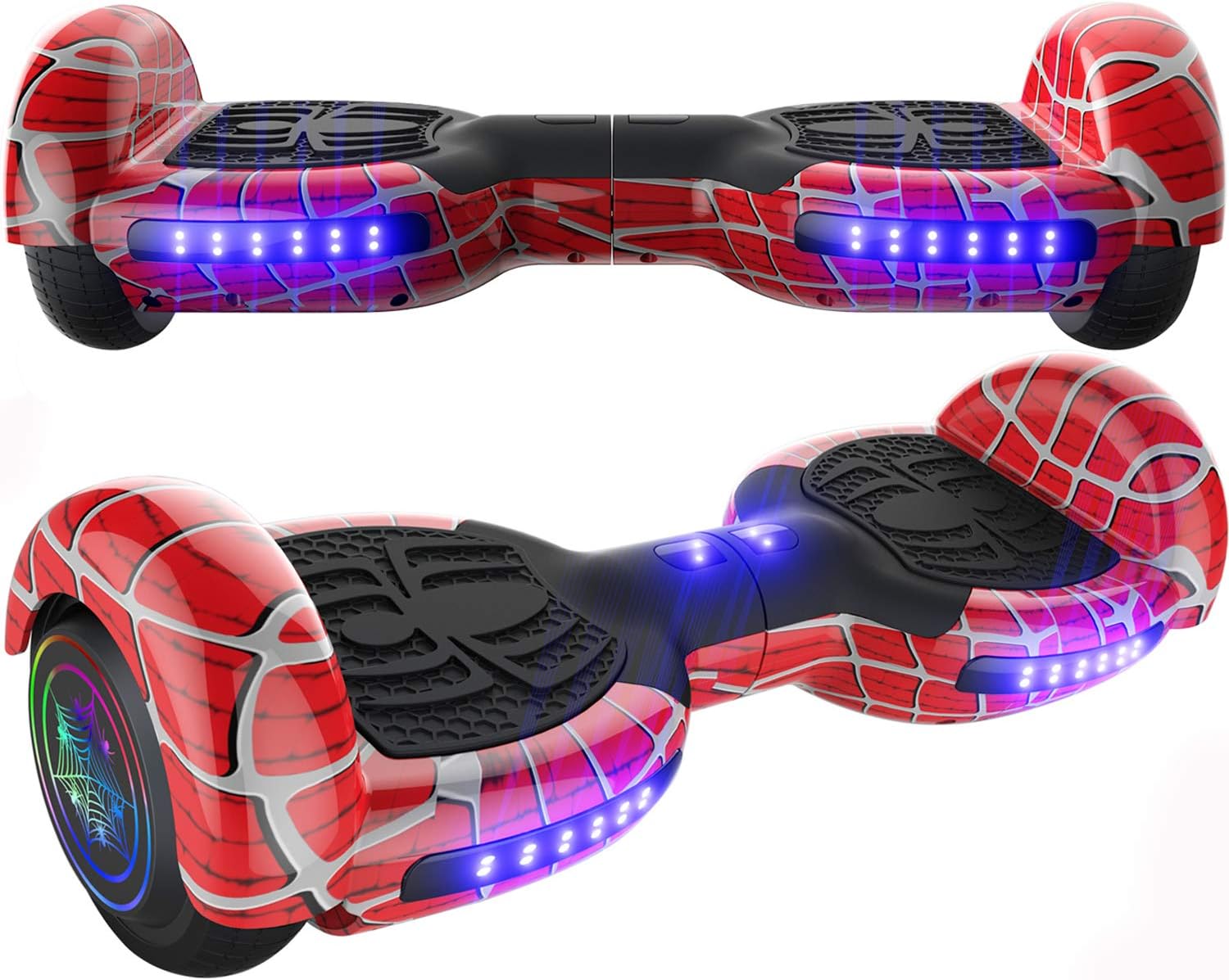 Emaxusa Hoverboard Self Balancing Scooter 6.5" Two-Wheel Hoverboards with Bluetooth Speaker and LED Lights Electric Scooter for Kids and Adult
