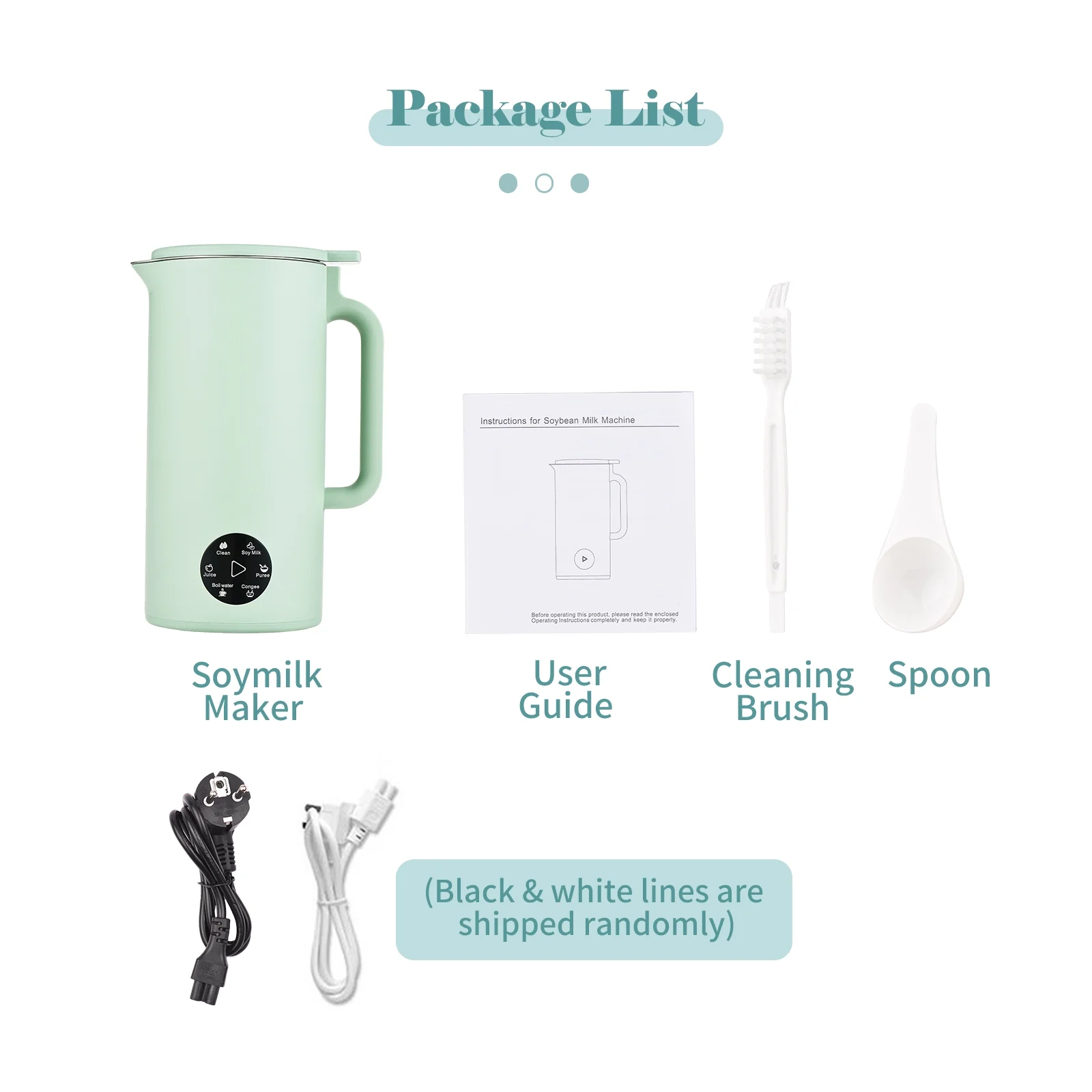 ametoys Multifunction Soymilk Maker 350mL Juicer Soy Milk Machine with Stainless Steel and Blade Multi Cooker Mixer for Rice Cereal Boiling Water
