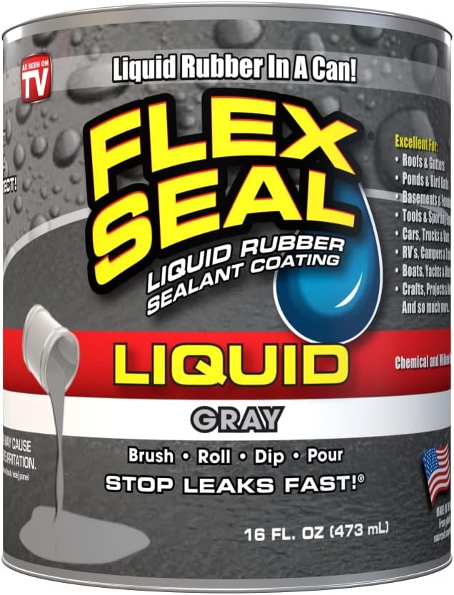 Flex Seal Liquid Rubber in a Can, 1-gal, Gray