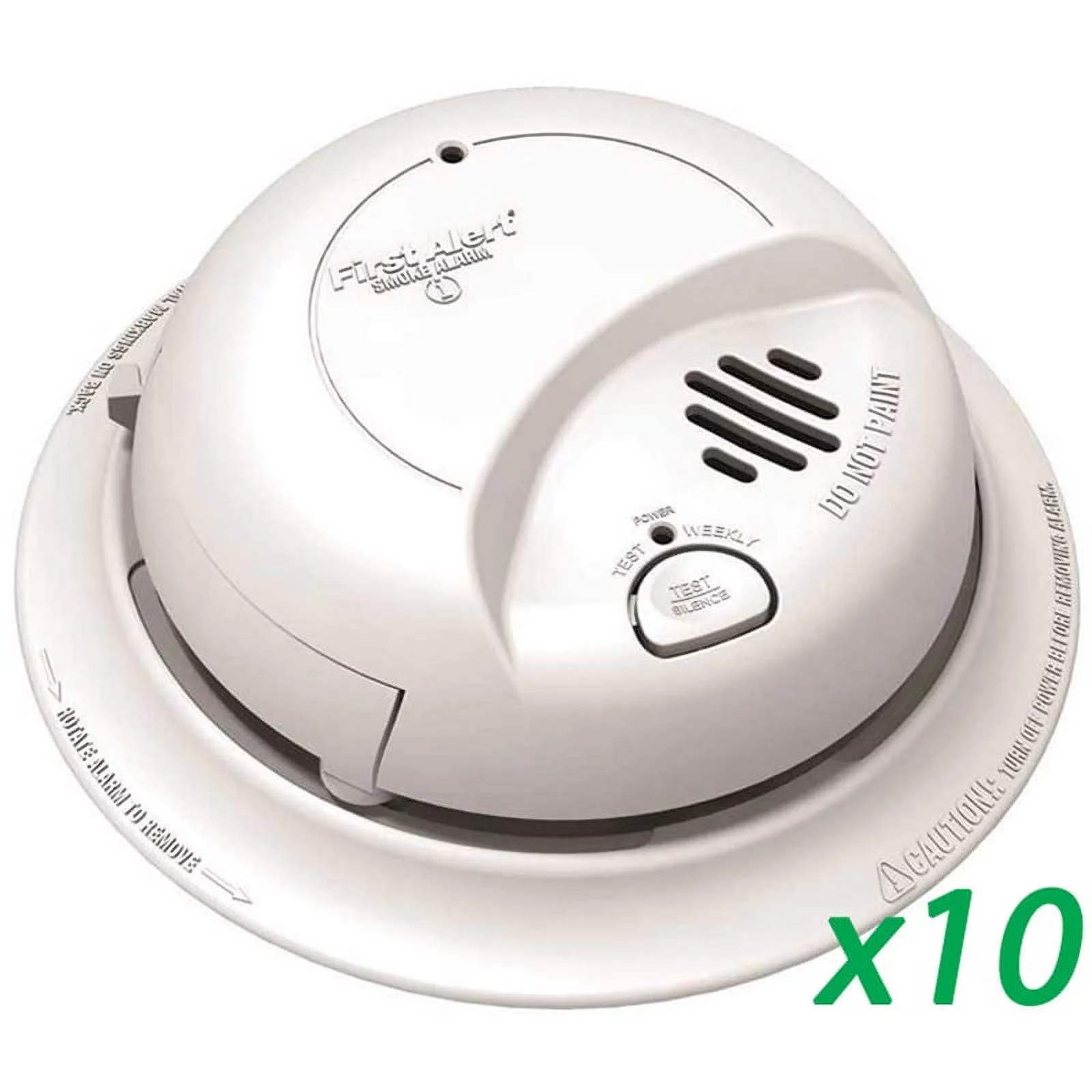 First Alert BRK 9120B (10pack) AC Powered Smoke Detector Alarm w/Battery Backup - Curated Treasures Market