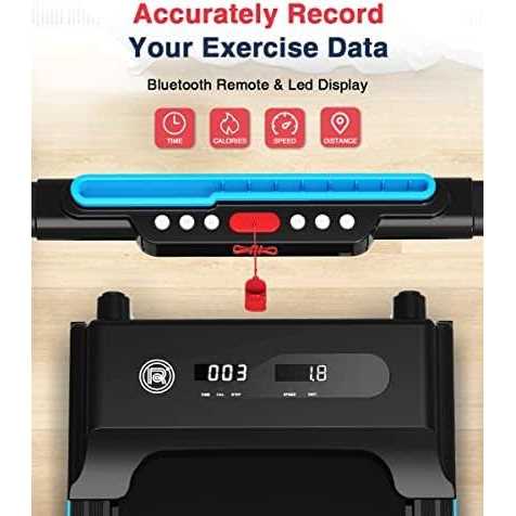 REDLIRO Under Desk Treadmill 2 in 1 Walking Pad, Portable, Folding, Electric, Motorized, Walking and Jogging Machine with Remote Control for Home