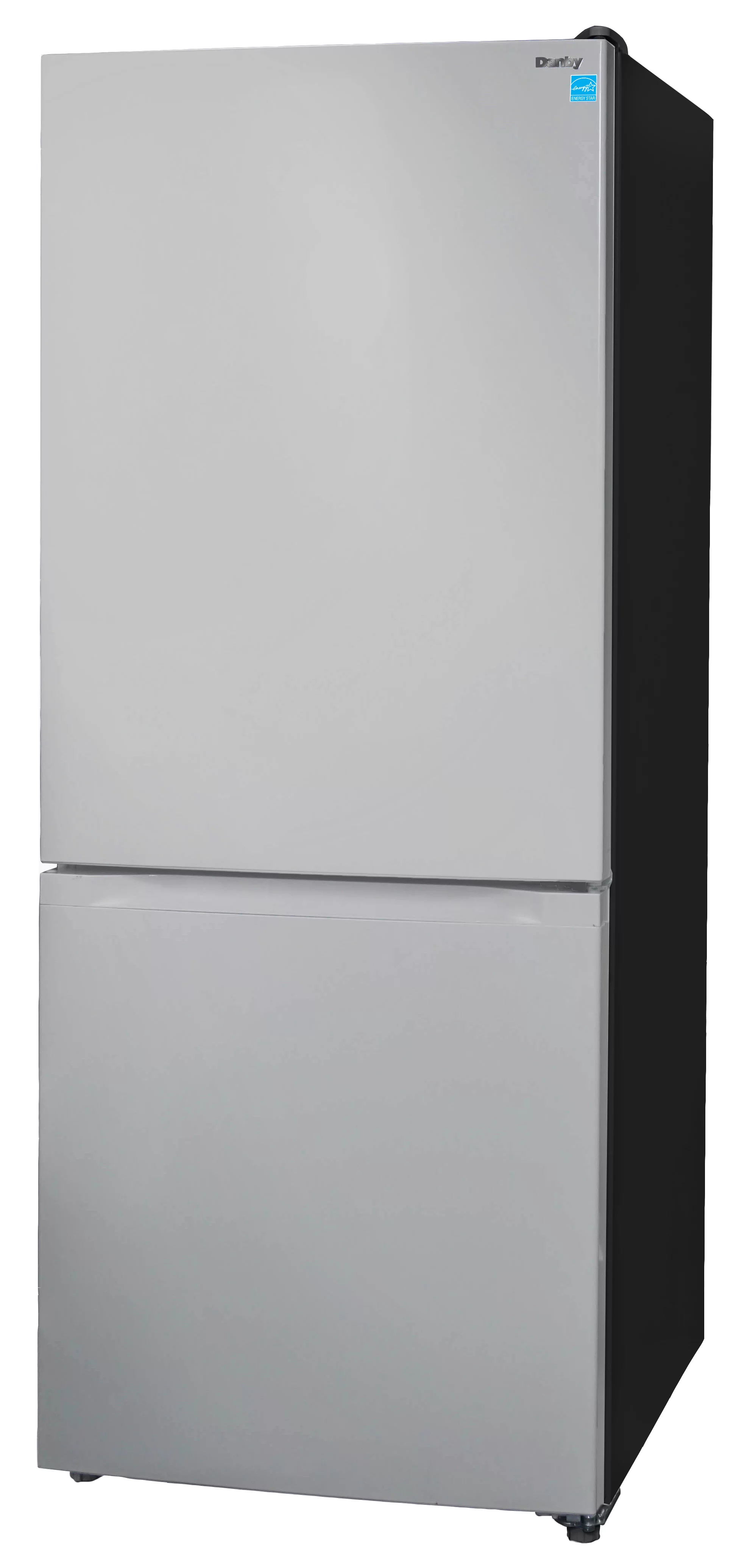 Danby DBMF100C1SLDB 10 Cu. ft. Compact Fridge Bottom Mount Freezer in Stainless Steel