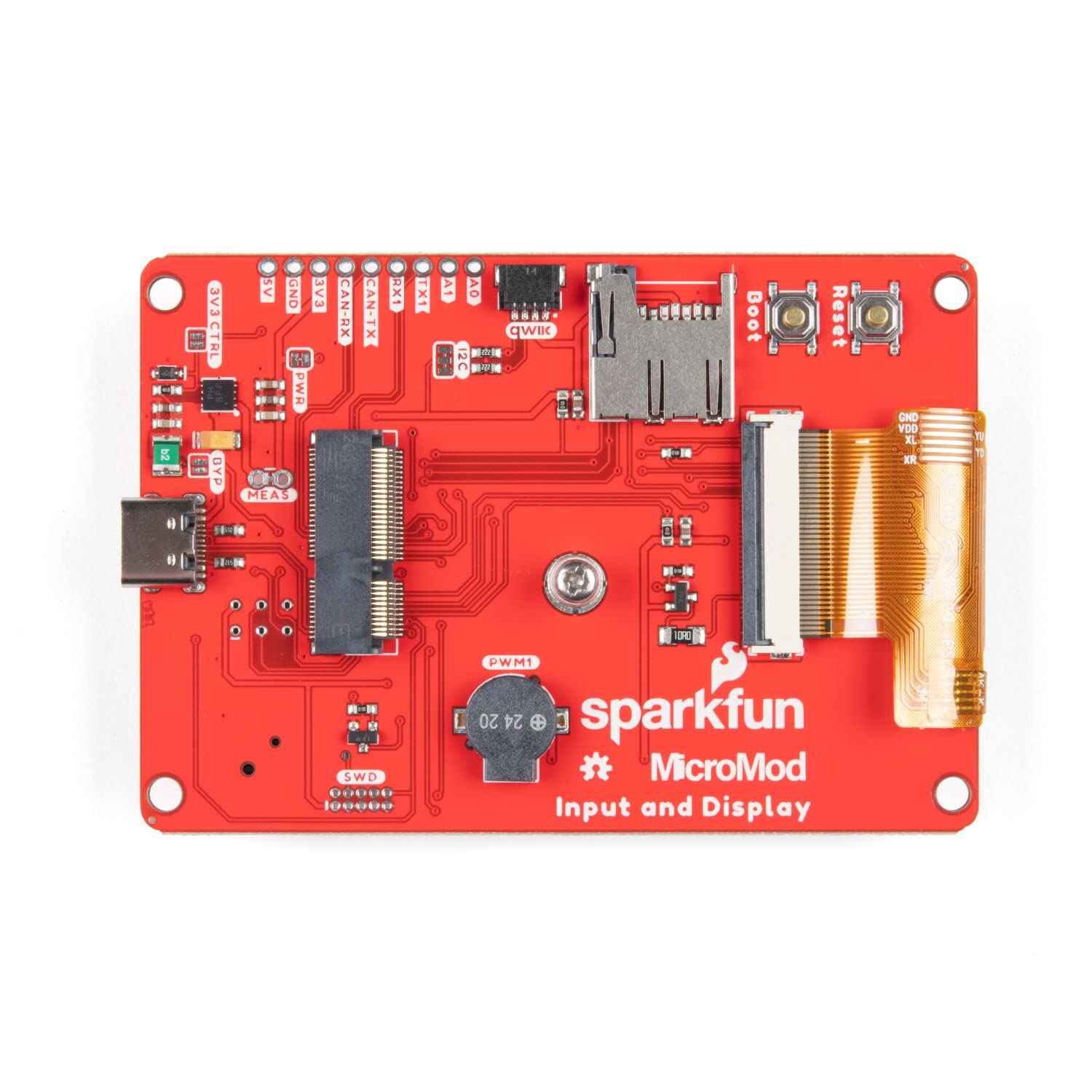SparkFun MicroMod Input and Display Carrier Board-Modular Interface Ecosystem-Connect microcontroller/Processor Board to Various Carrier Board