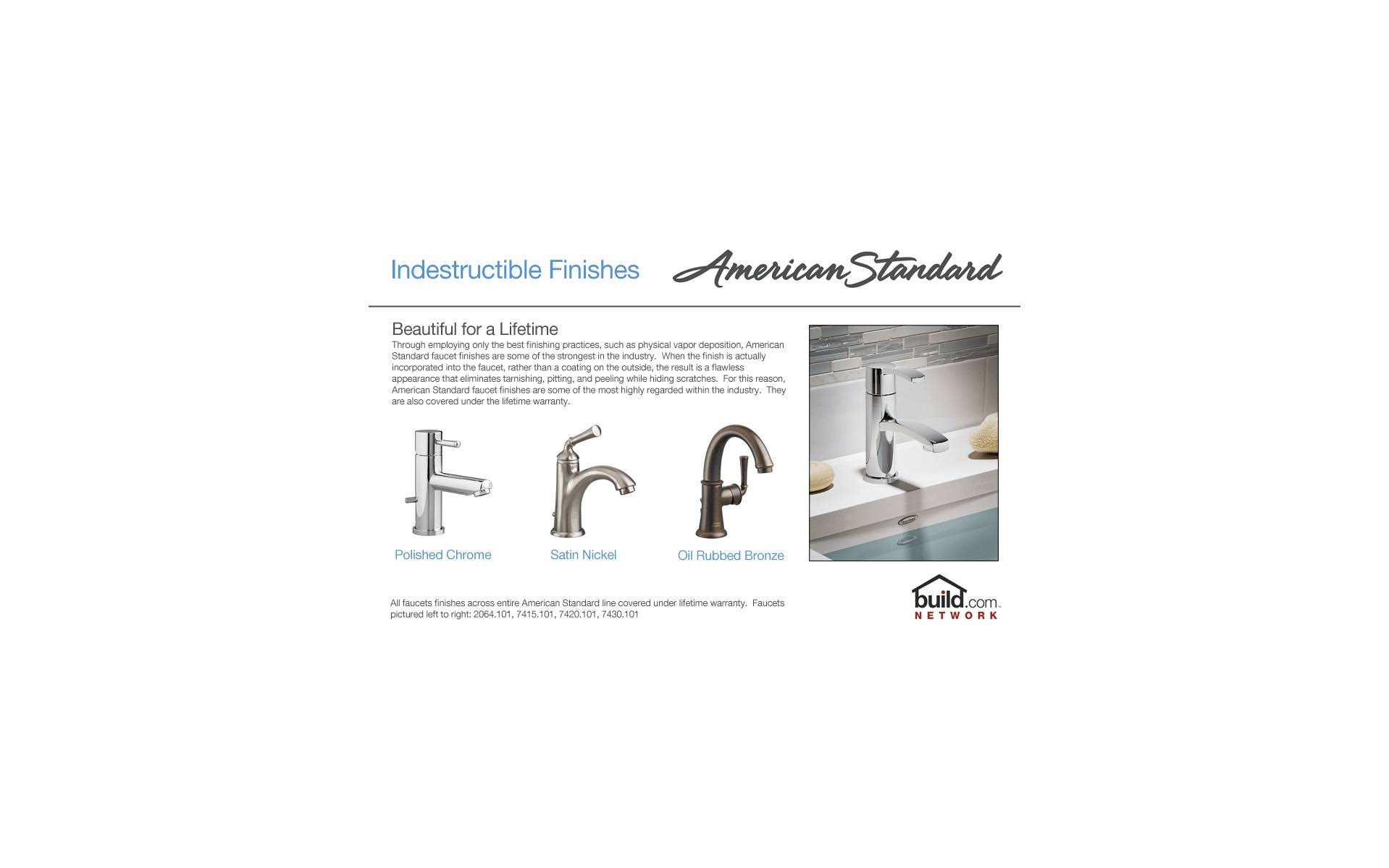 American Standard Colony 2175.500.002 Polished Chrome Centerset Bathroom Faucet