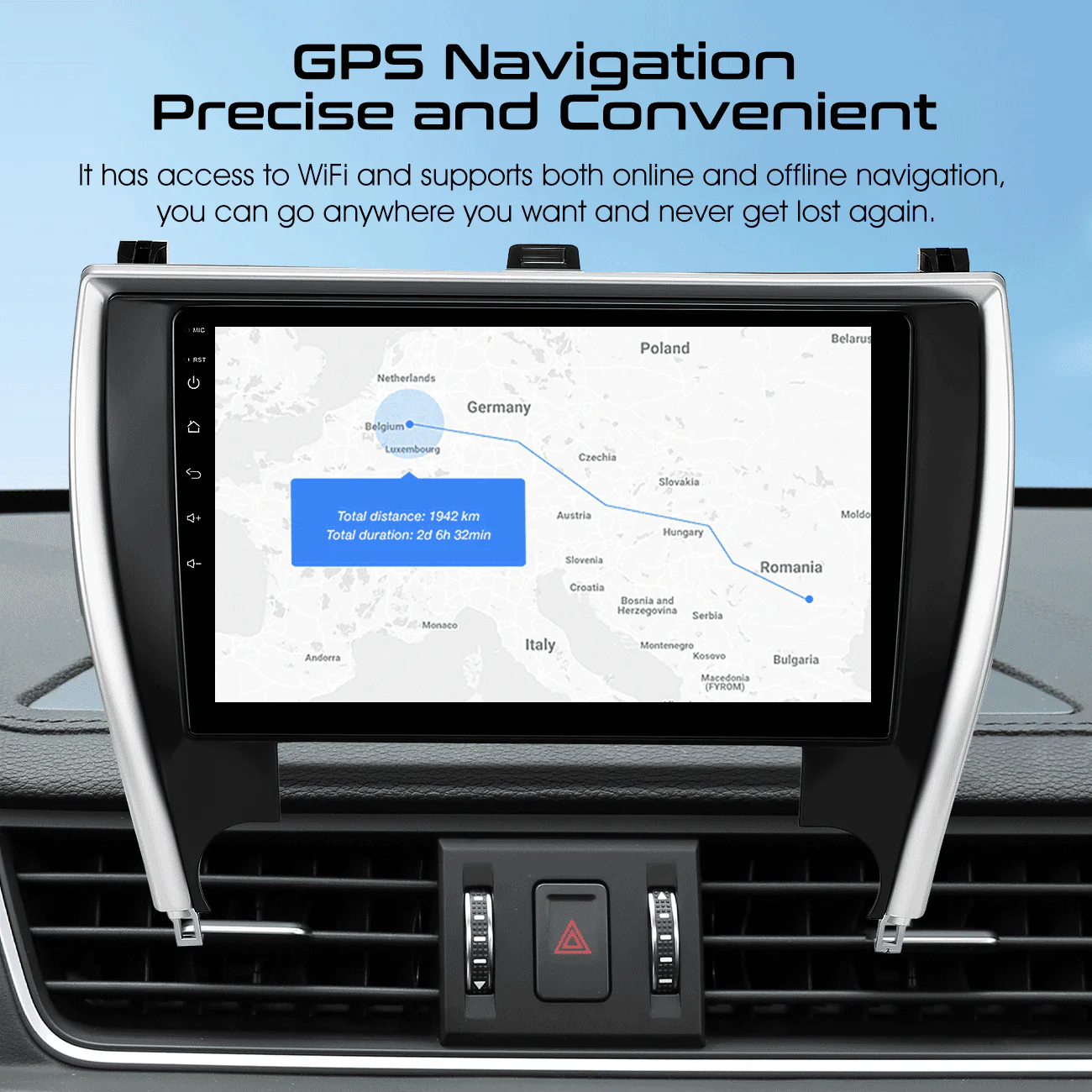 For 2015-2017 Toyota Camry 10.1in Carplay Android 12 Car Stereo Radio GPS Navi