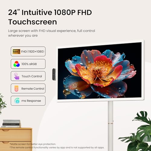 ApoloSign 32'' UHD 4K Smart Portable TV 2nd Gen, 16(8+8) GB RAM+256GB, Android 14, EDLA-Certified, Portable Touch Screen Monitor