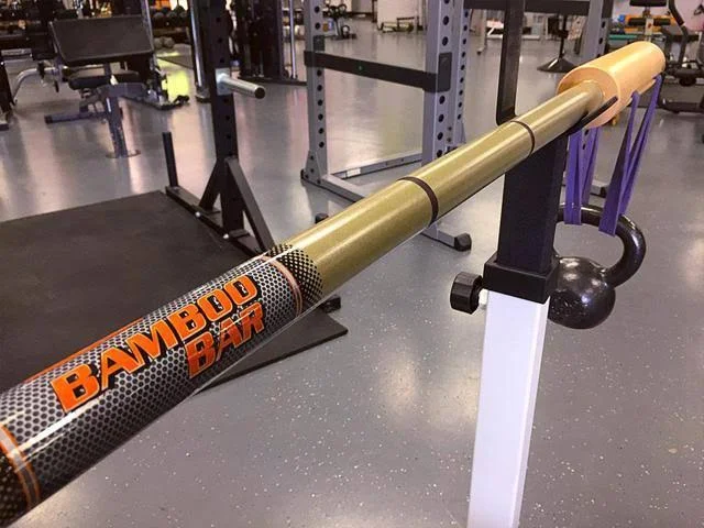 Bandbell Bamboo Bar Barbell Powerlifting Rehab Prehab