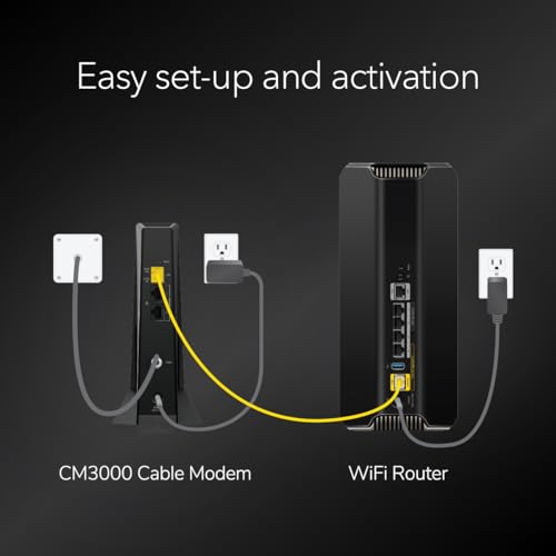 NETGEAR Nighthawk DOCSIS 3.1 Mid/high-Split Cable Modem (CM3000-1AZNAS) &ndash; Approved for Today&rsquo;s Fastest Speeds