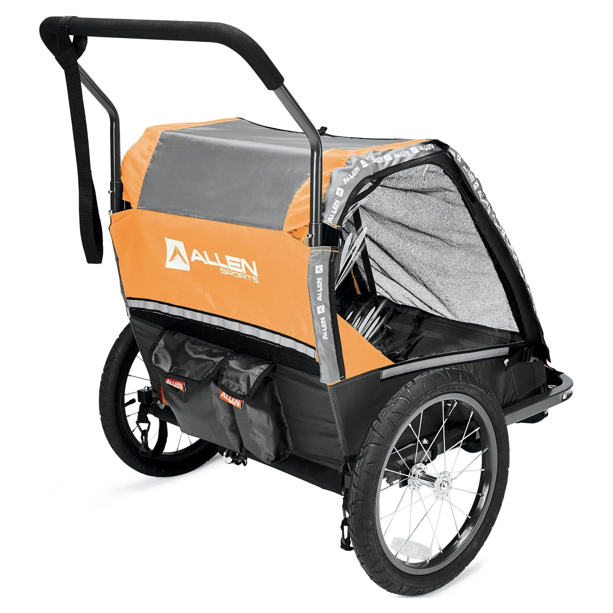 Allen Sports 2-Child Bicycle Trailer and Stroller, model AS2