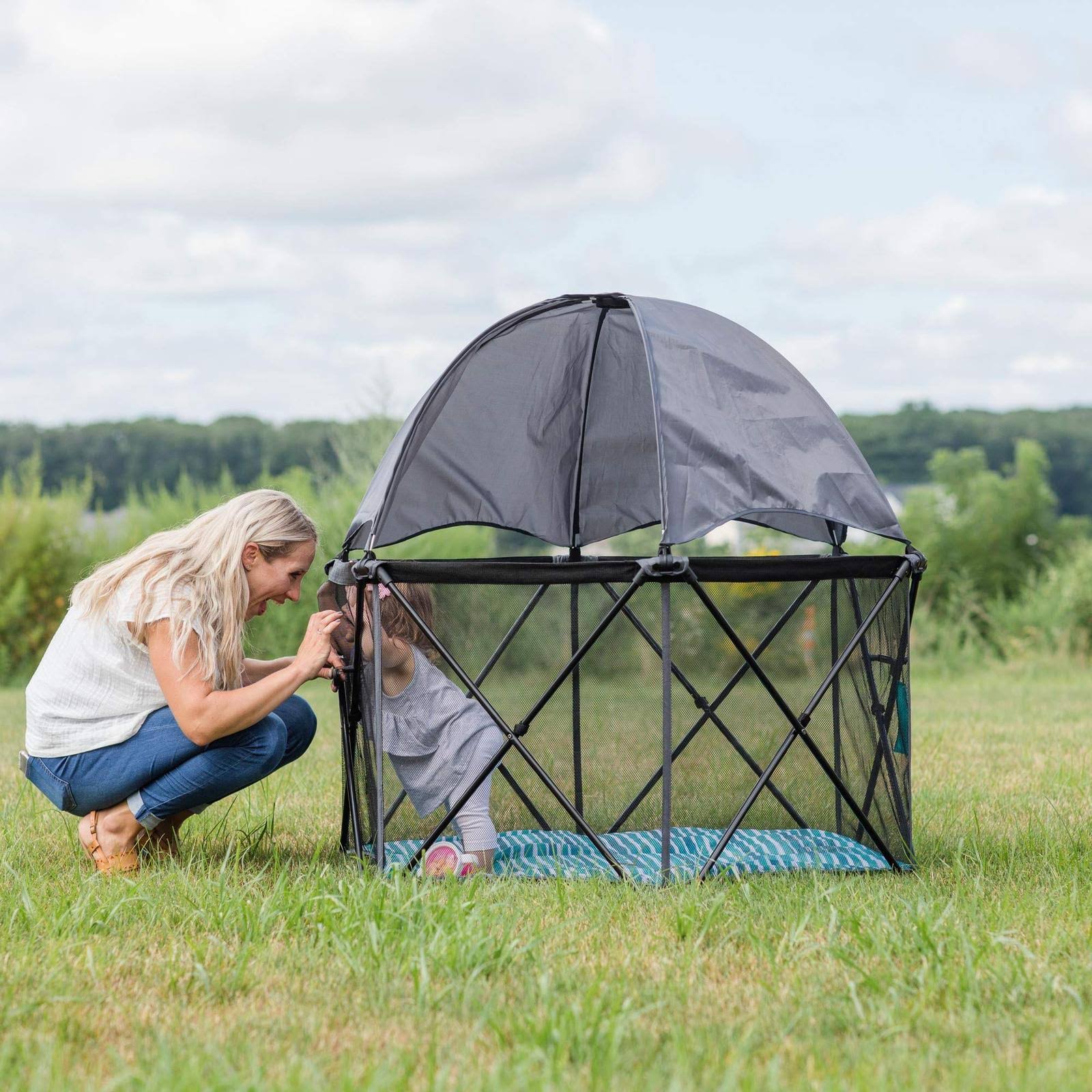Baby Delight Go with Me Eclipse - Portable Playard with Canopy