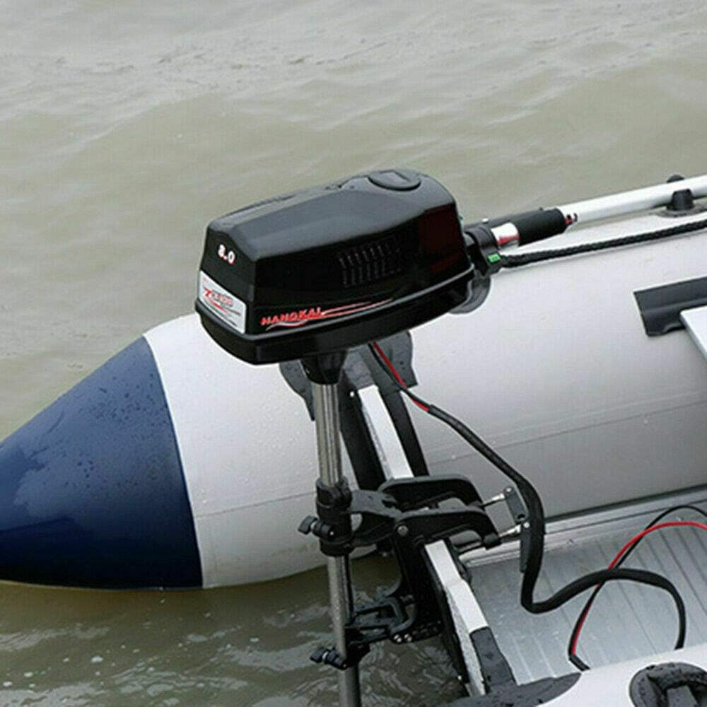 BOTAIDAHONG 8HP 48V Outboard Engine Brushless Motor Fishing Boat Motor Engine 2200W Electric Boat Motor Outboard Tiller Control for Inflatable Boats